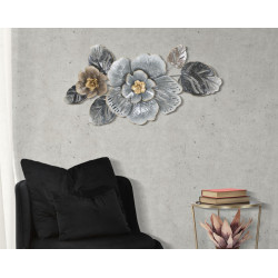 PANNEAU EN FER GRIS -B-CM 84X9,5X48