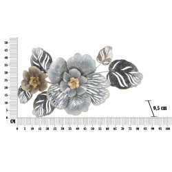 PANNEAU EN FER GRIS -B-CM 84X9,5X48