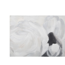 PEINTURE SUR TOILE FLEUR BLANCHE -A- 90X3,7X90 CM