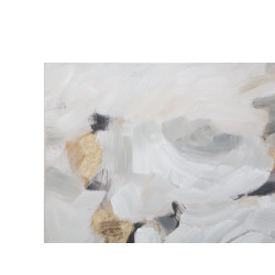 PEINTURE SUR TOILE FLEUR BLANCHE -B- 90X3,7X90 CM