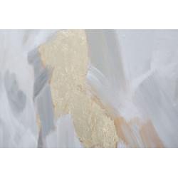 PEINTURE SUR TOILE FLEUR BLANCHE -B- 90X3,7X90 CM