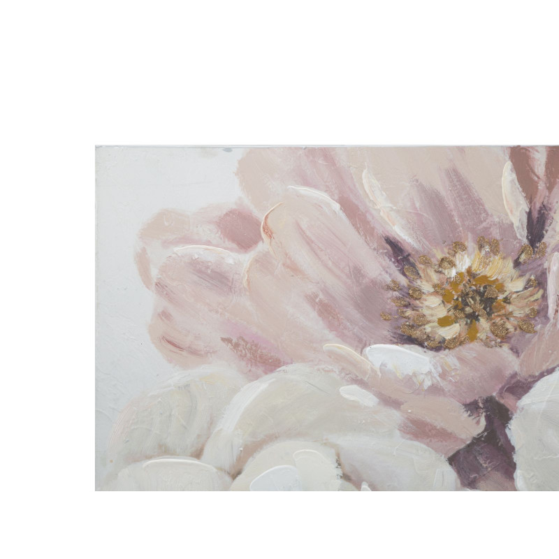 PEINTURE SUR TOILE FLEURS TENDRES CM 100X3,7X80