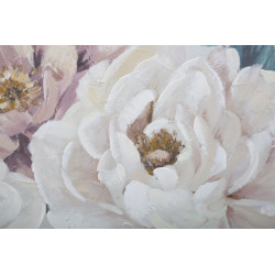 PEINTURE SUR TOILE FLEURS TENDRES CM 100X3,7X80