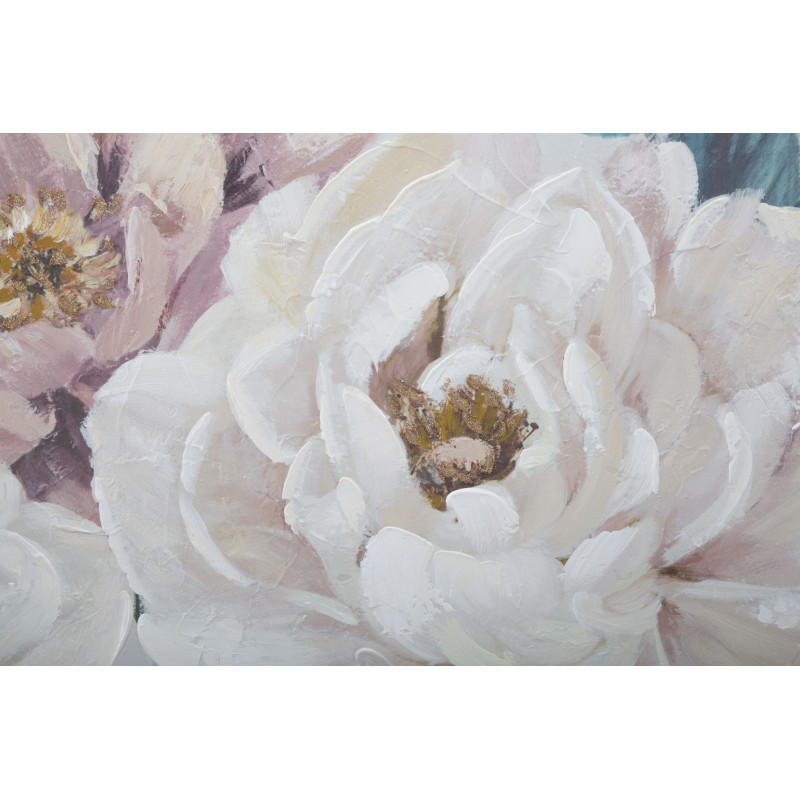 PEINTURE SUR TOILE FLEURS TENDRES CM 100X3,7X80