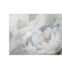 PEINTURE SUR TOILE FLEUR CRÈME CM 80X3,7X100