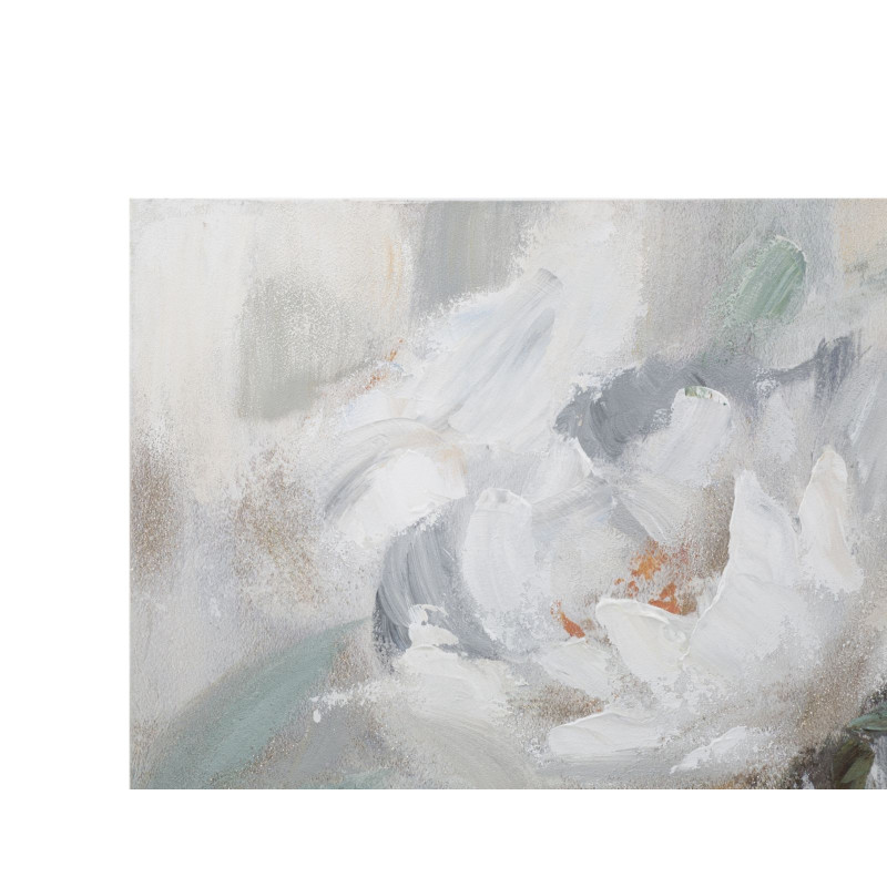 PEINTURE SUR TOILE FLEUR CRÈME CM 80X3,7X100