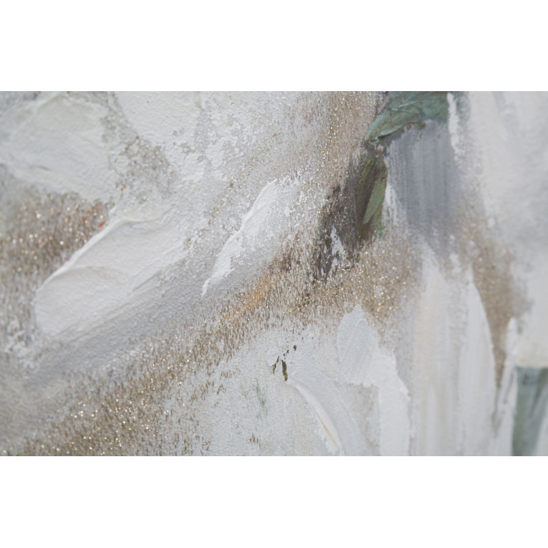 PEINTURE SUR TOILE FLEUR CRÈME CM 80X3,7X100