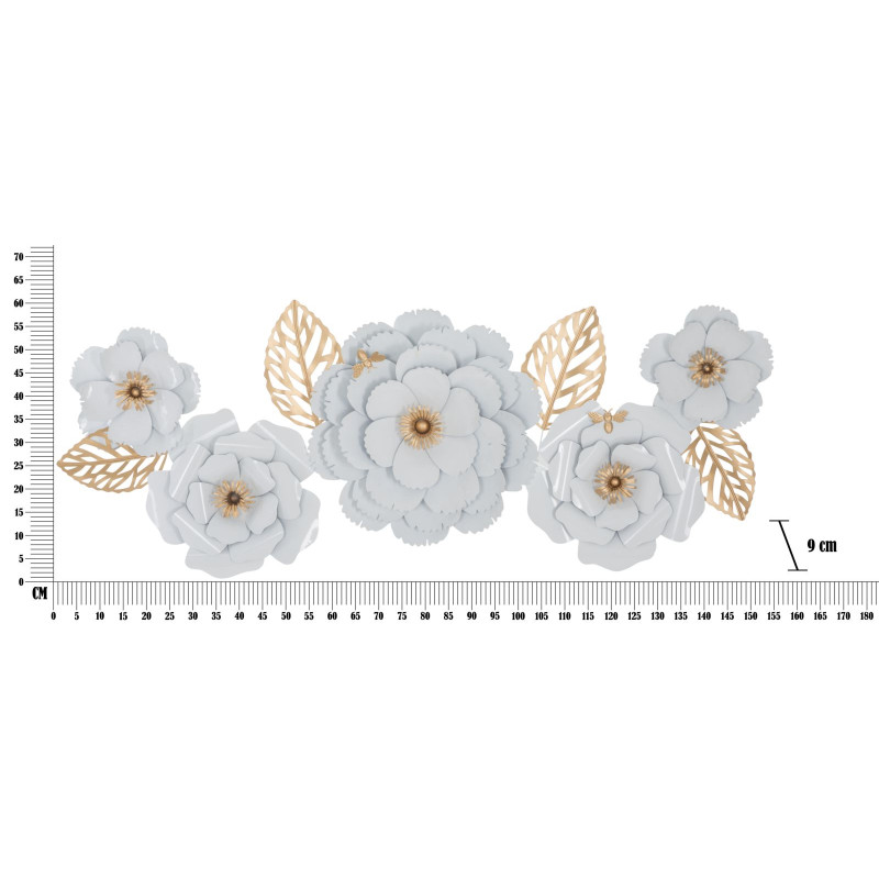 PANNEAU MURAL DÉCOR BLANC 158X9X60