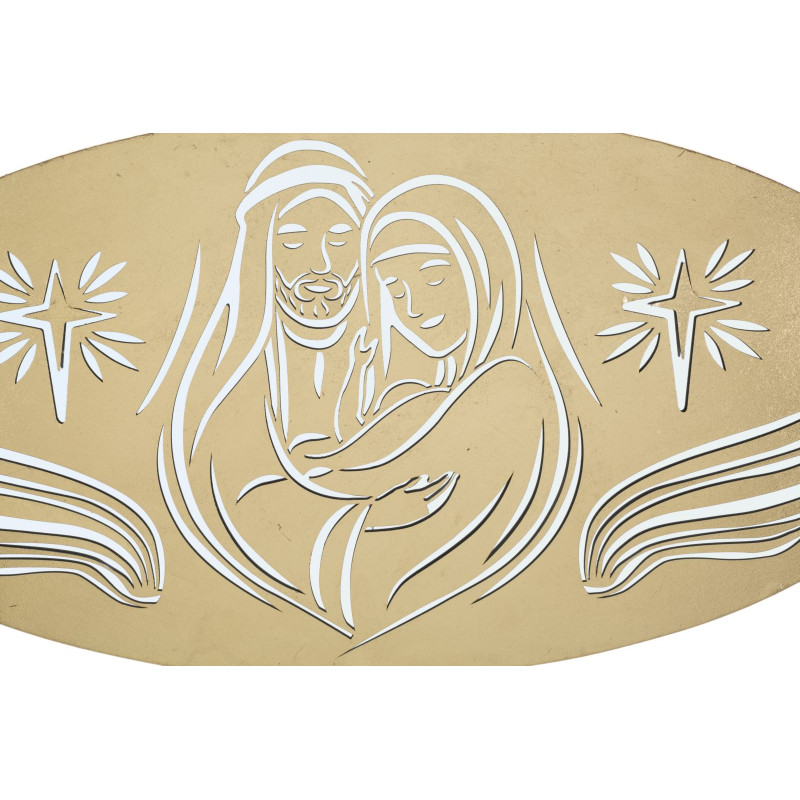 PANNEAU DORÉ DE LA CRÈCHE -B- CM 120X2X60