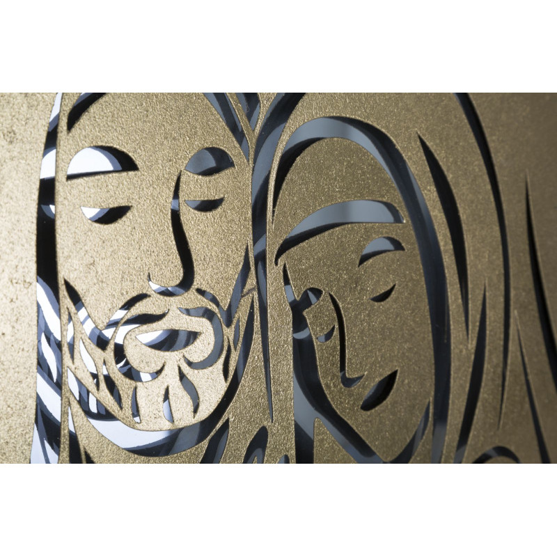 PANNEAU DORÉ DE LA CRÈCHE -B- CM 120X2X60