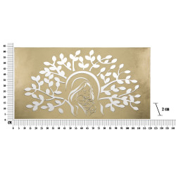 PANNEAU DORÉ DE MATERNITÉ CM 120X2X64
