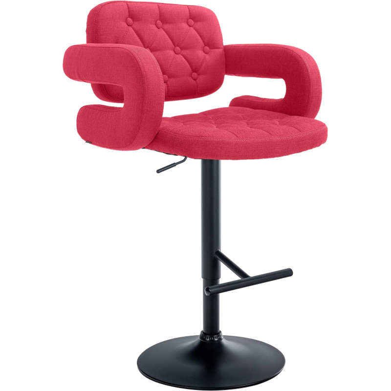 Tabouret de bar Dublin FABRIC rouge