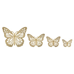 PAPILLONS MURAUX ENSEMBLE 4...