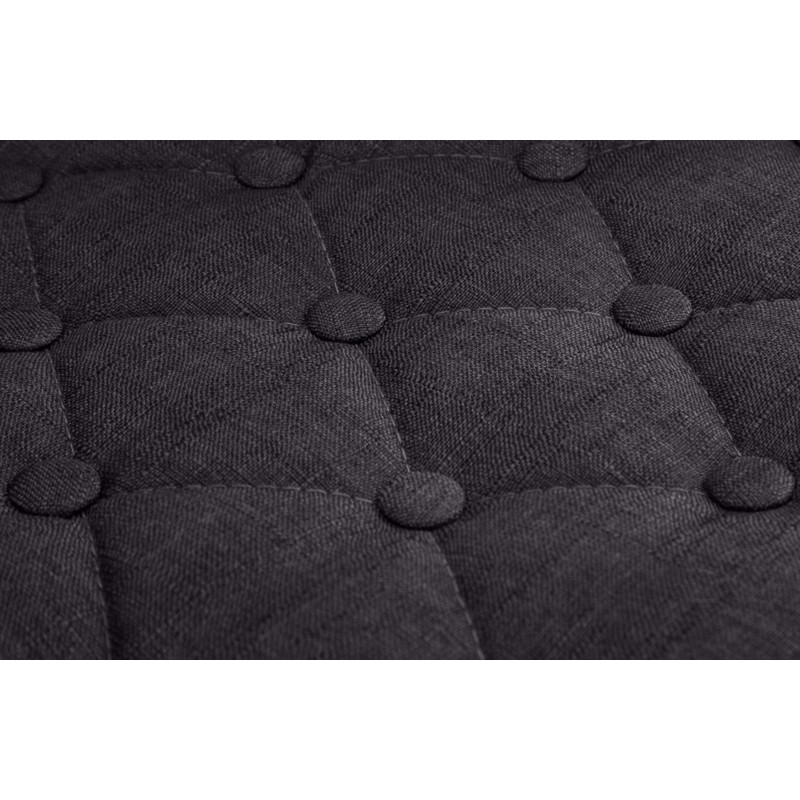 Tabouret de bar Dublin FABRIC noir