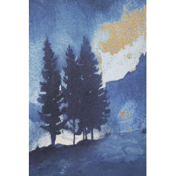 IMPRESSION PEINTE ARBRE DE MONTAGNE CM 80X3X120