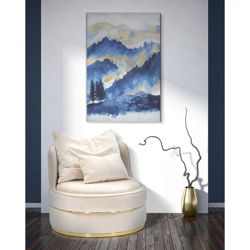 IMPRESSION PEINTE ARBRE DE MONTAGNE CM 80X3X120