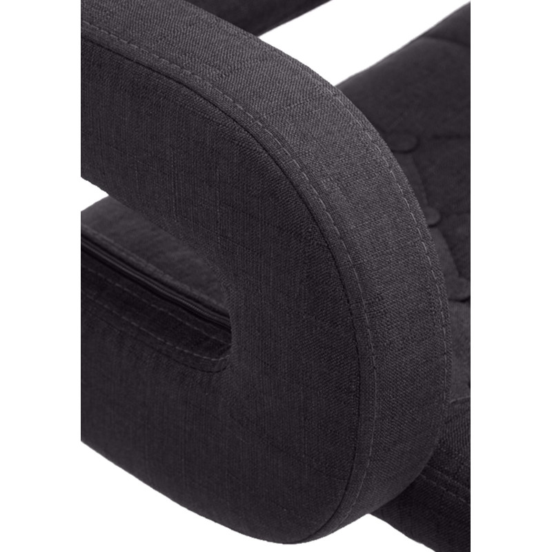 Tabouret de bar Dublin FABRIC noir