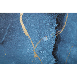 IMPRESSION PEINTE BLEU REY CM 80X3X120