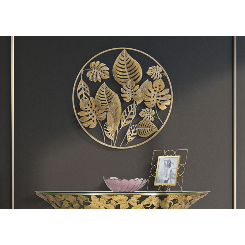 PANNEAU ROND EN FER JUNGLE CM Ø 80X6,5