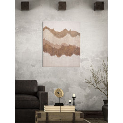 PEINTURE SUR TOILE MARRONNÉE CM 80X3,7X100