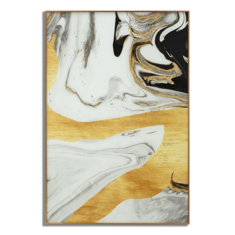 PANNEAU DE VERRE AVEC CADRE FANTÔME CM 80X3,5X120