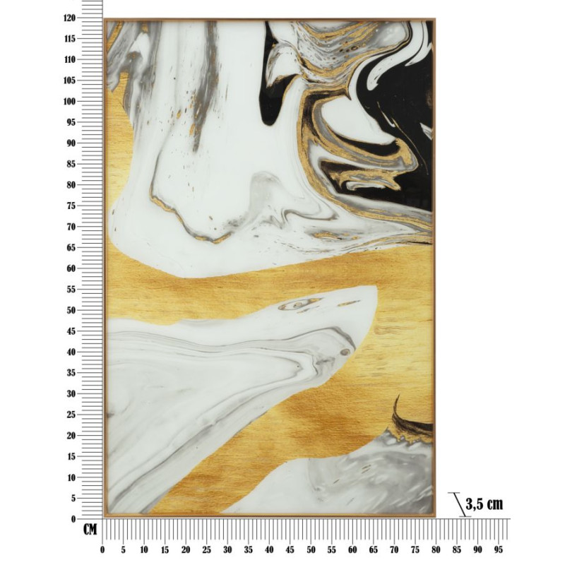 PANNEAU DE VERRE AVEC CADRE FANTÔME CM 80X3,5X120