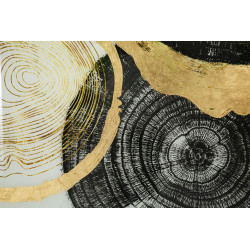 PANNEAU DE VERRE AVEC CADRE EN BOIS CM 60X3,5X90