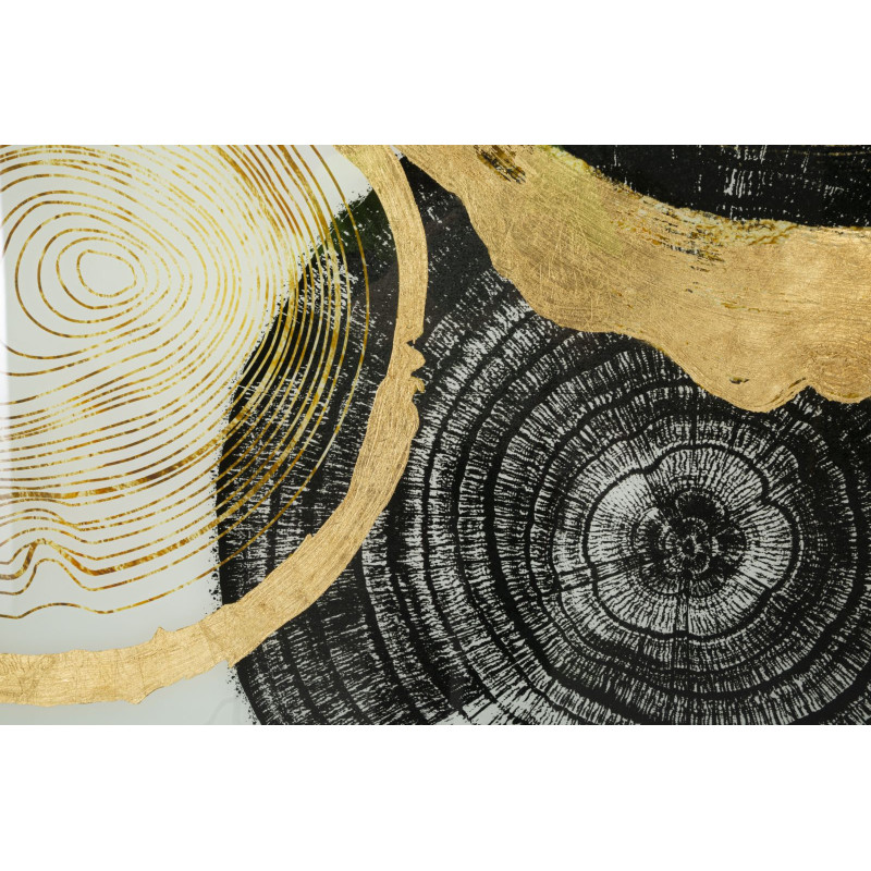 PANNEAU DE VERRE AVEC CADRE EN BOIS CM 60X3,5X90