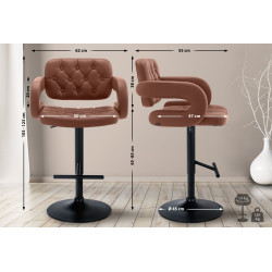 Tabouret de bar Dublin Cognac