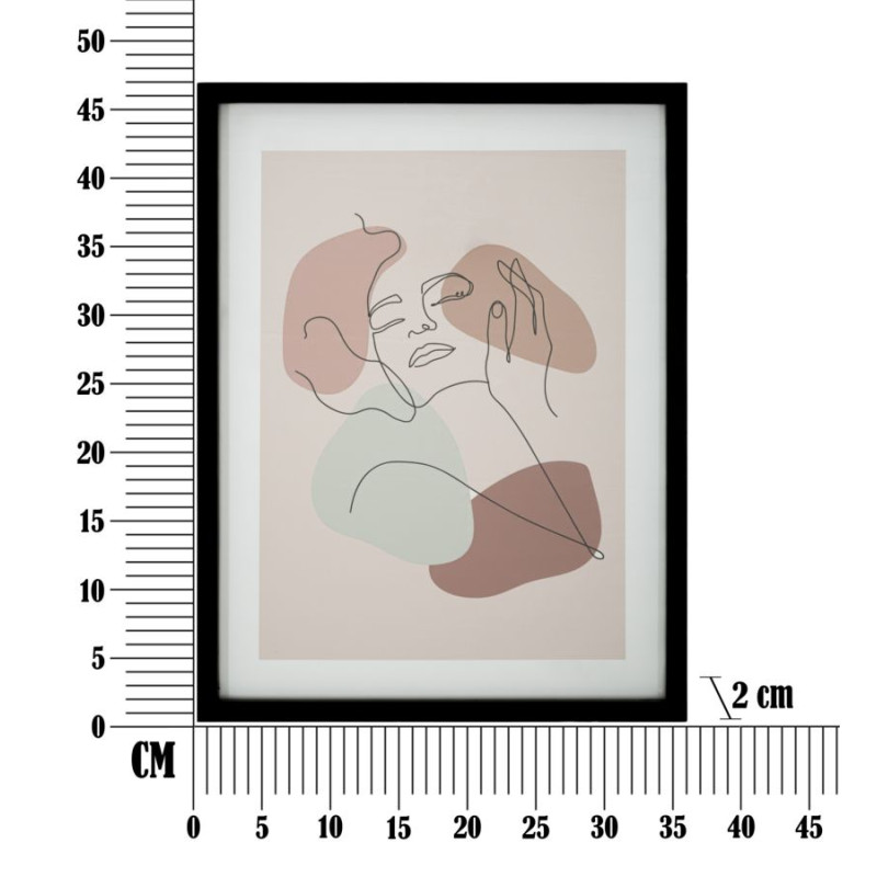 IMPRESSION AVEC CADRE FACE -A- CM 35X2X47