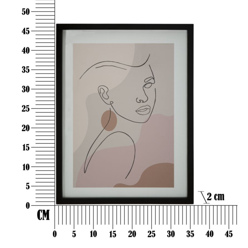IMPRESSION AVEC CADRE FACE -C- CM 35X2X47