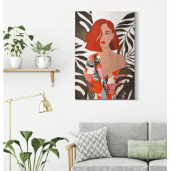 IMPRESSION TABLEAU LADY JUNGLE -A- 80X2,8X120