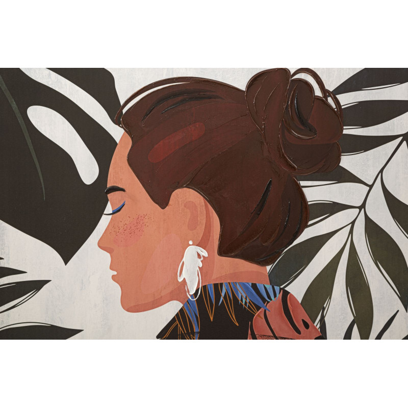 IMPRESSION TABLEAU LADY JUNGLE -B- 80X2,8x120