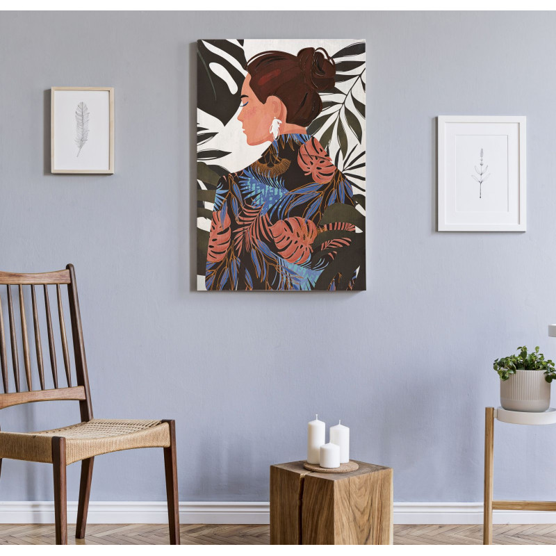 IMPRESSION TABLEAU LADY JUNGLE -B- 80X2,8x120
