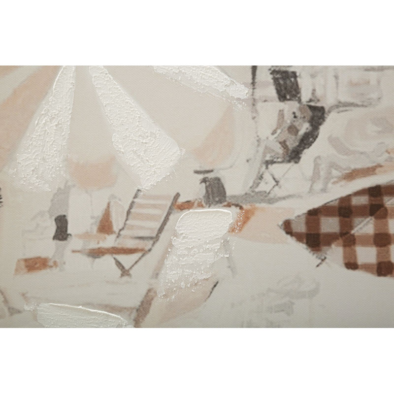 IMPRESSION PEINTE PLAGE -B- CM 80X3X120