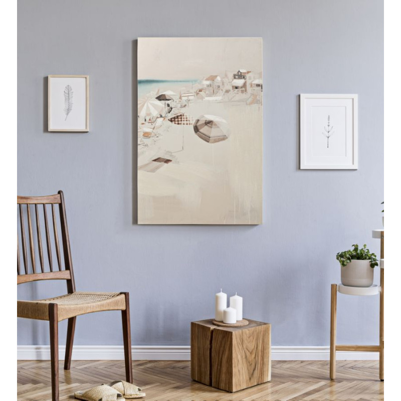 IMPRESSION PEINTE PLAGE -B- CM 80X3X120