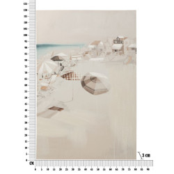 IMPRESSION PEINTE PLAGE -B- CM 80X3X120