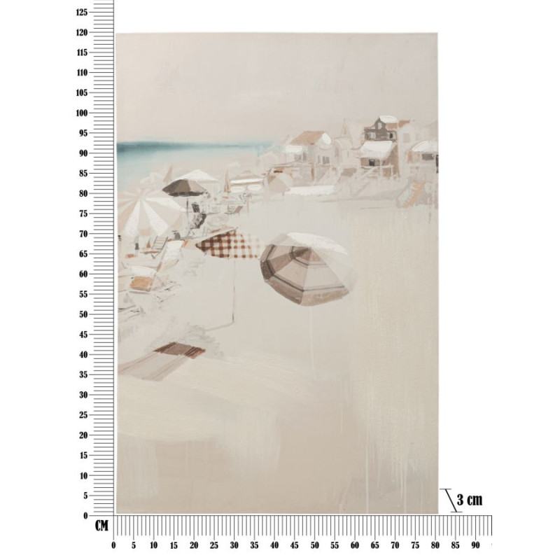 IMPRESSION PEINTE PLAGE -B- CM 80X3X120
