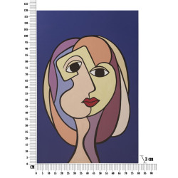 SPAMPA PEINTE DOUBLE FACES GRAND -A- CM 80X3X120