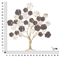 PANNEAU DE FER ARBRE VIOLET CM 73,7X5X80