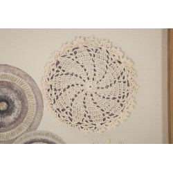 IMPRESSION SUR TOILE CIRCULAIRE AVEC INSERTS CM 45X3,2X60