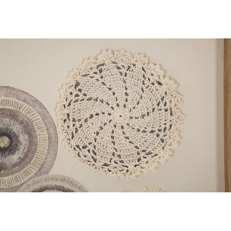IMPRESSION SUR TOILE CIRCULAIRE AVEC INSERTS CM 45X3,2X60