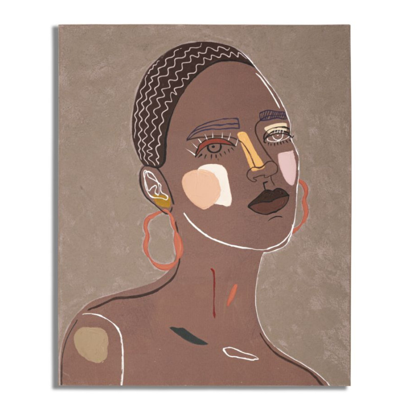 PEINTURE SUR TOILE TRIBALE -A- CM 80X2,8X100