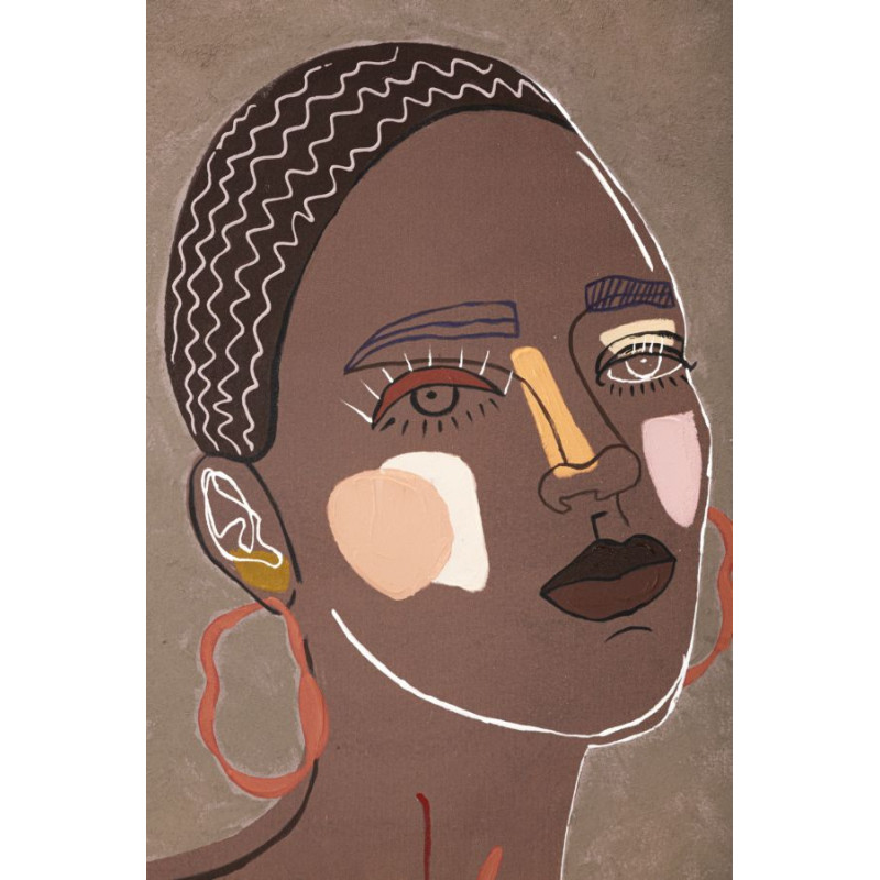 PEINTURE SUR TOILE TRIBALE -A- CM 80X2,8X100