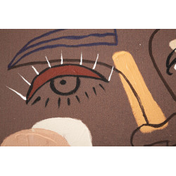 PEINTURE SUR TOILE TRIBALE -A- CM 80X2,8X100