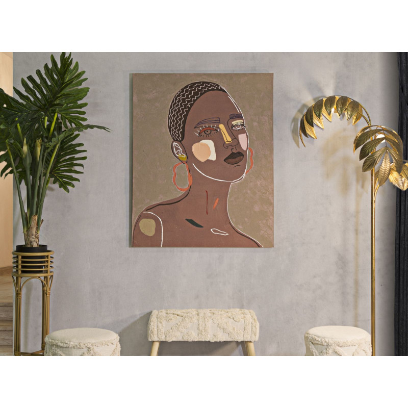 PEINTURE SUR TOILE TRIBALE -A- CM 80X2,8X100