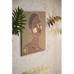 PEINTURE SUR TOILE TRIBALE -A- CM 80X2,8X100