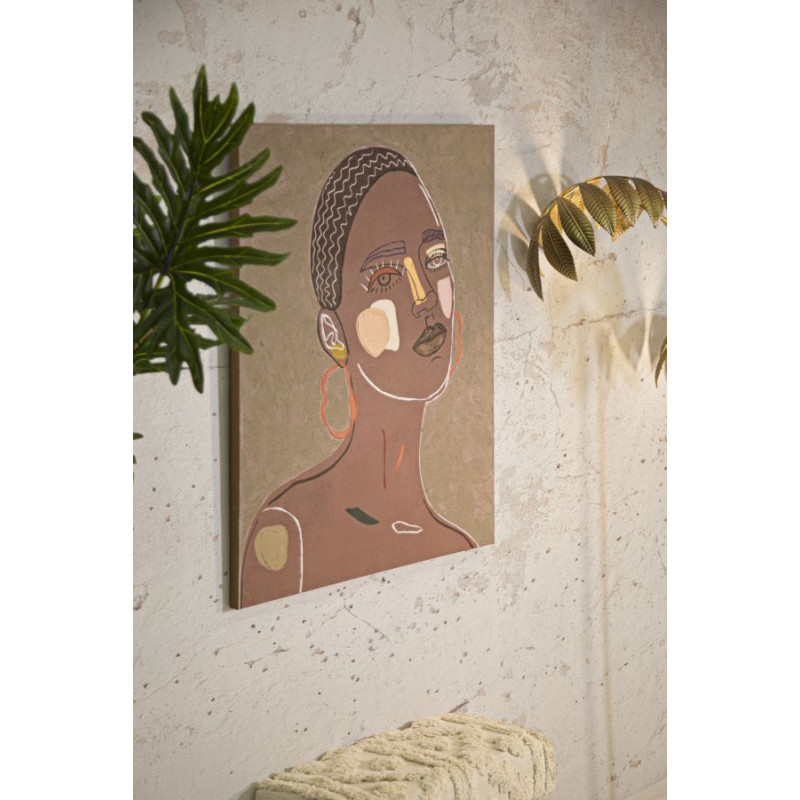 PEINTURE SUR TOILE TRIBALE -A- CM 80X2,8X100