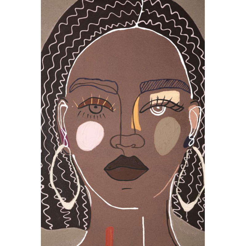PEINTURE SUR TOILE TRIBALE -A- CM 80X2,8X100