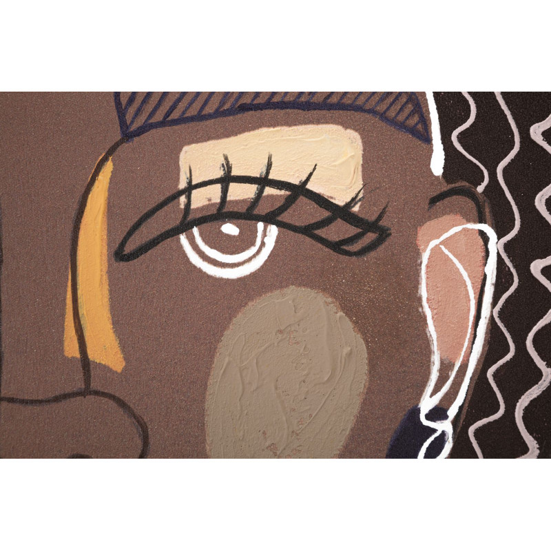 PEINTURE SUR TOILE TRIBALE -A- CM 80X2,8X100